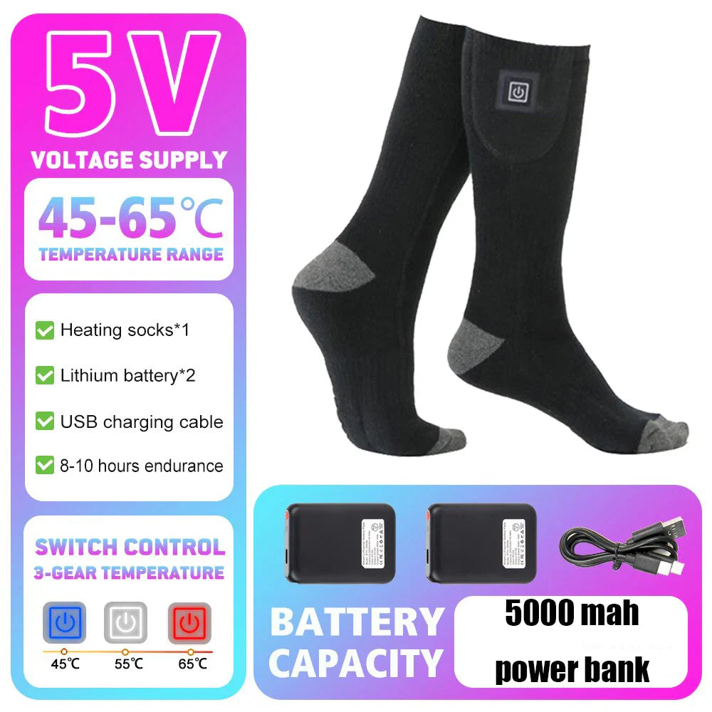 Uppladdningsbara Värmestrumpor – Vinterkomfort