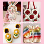 Virknålsset 9 st – ergonomiska virknålar med gummigrepp