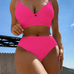 Bikini – push-up brasiliansk bikini med hög midja