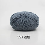 Mjölk-bomullsgarn 40–50 g – 4-trådigt garn för virkning & stickning