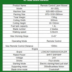 Fjärrstyrd gräsklippare – självgående fyrtaktsmotor Euro V