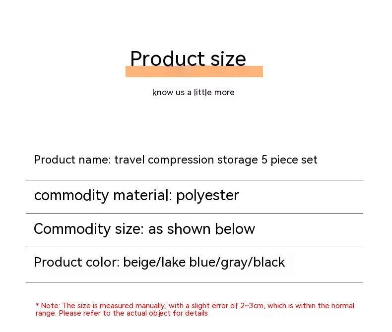 PackSmart™ – Kompressionspåsar för Resväskor