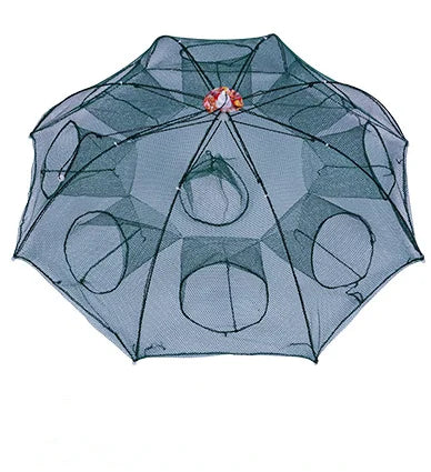 Fiskefälla – hopfällbart nät med 4–24 ingångar