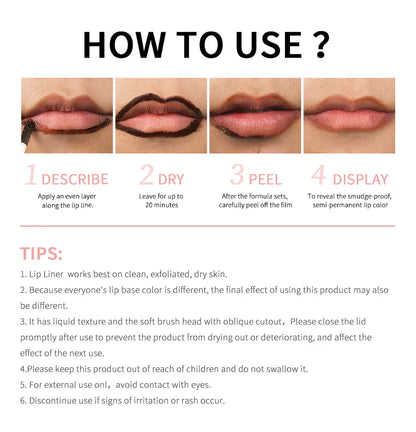 Peel-Off Läppfärg