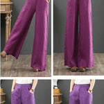 Vida linnebyxor för kvinnor