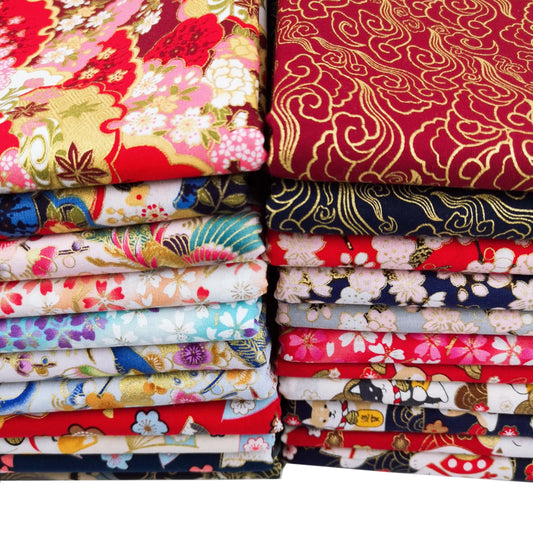 Kimono- & bomullstyg japansk stil – tyg för sömnad & patchwork
