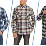 Oversize Herrskjorta – lätt jacka i bomull & flanell med fickor