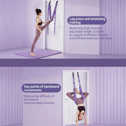 Yoga stretchband – elastiskt träningsredskap för ben & midja