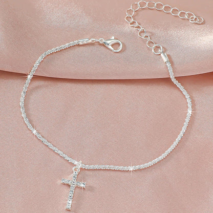 Fotlänk Linnea (kedja med zirkoner – vattentålig design)