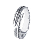 Ring Ronja (öppen ring med retro fjäderdesign)