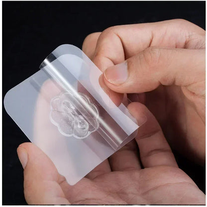 Transparenta självhäftande väggkrokar (1–100 st)