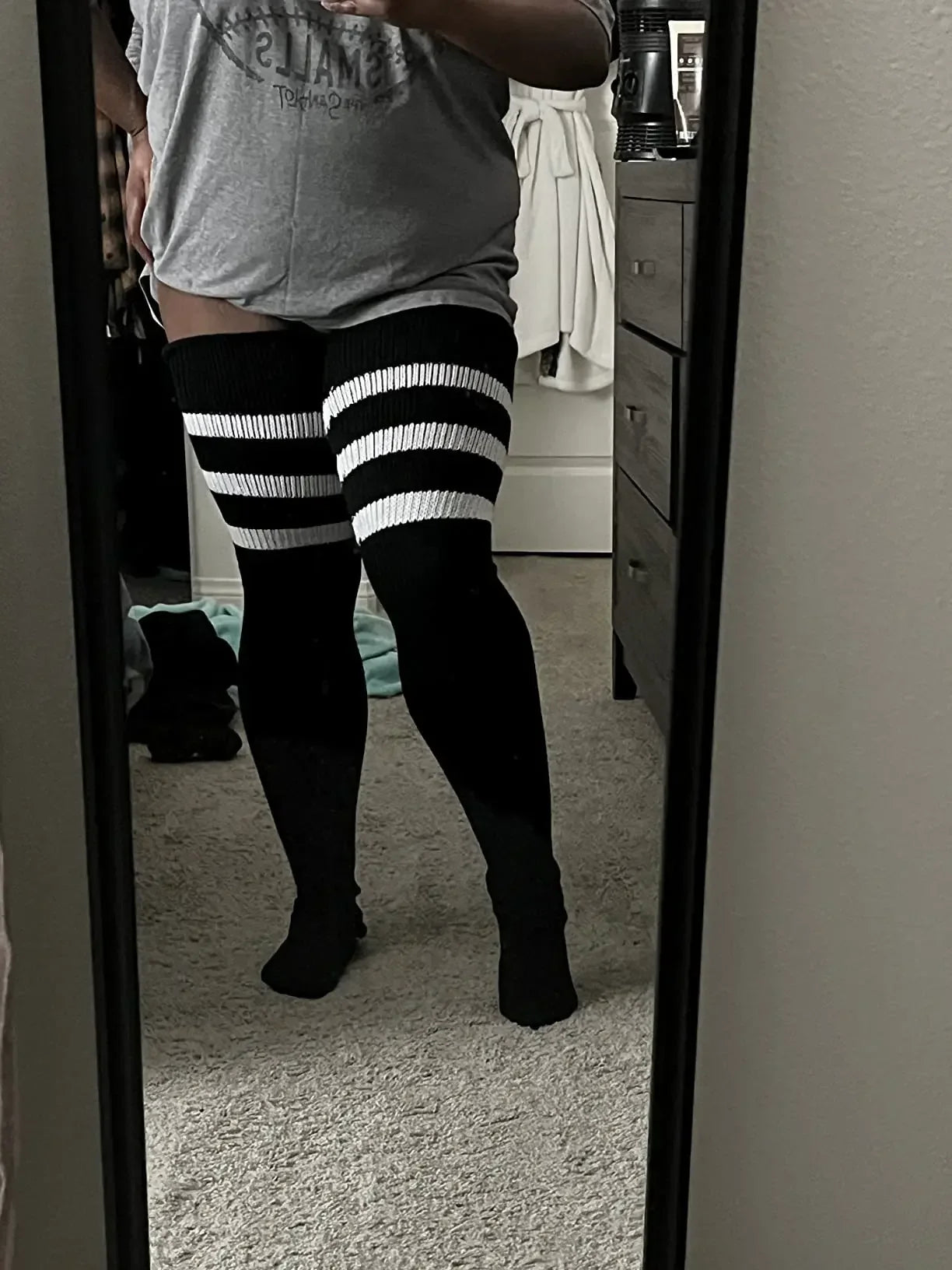 Långa Mjukstrumpor i Plus Size för Träning & Dans