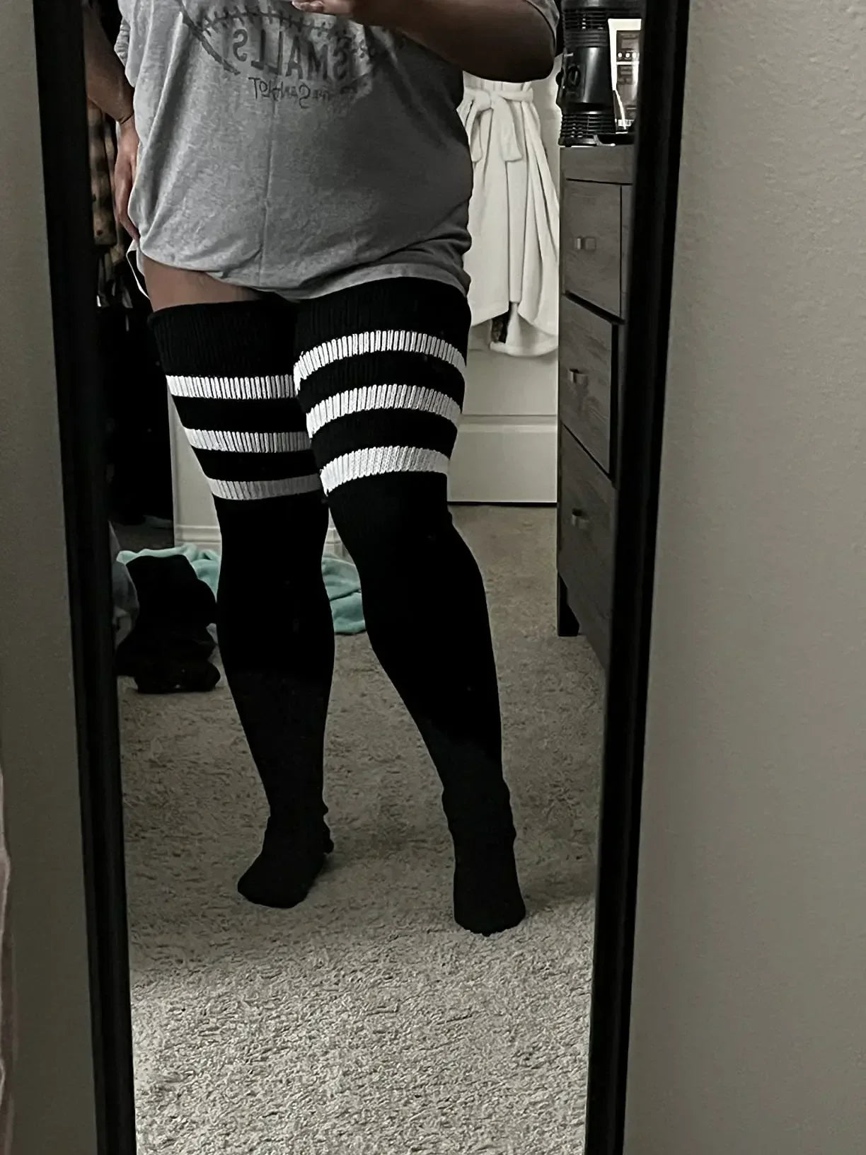 Långa Mjukstrumpor i Plus Size för Träning & Dans