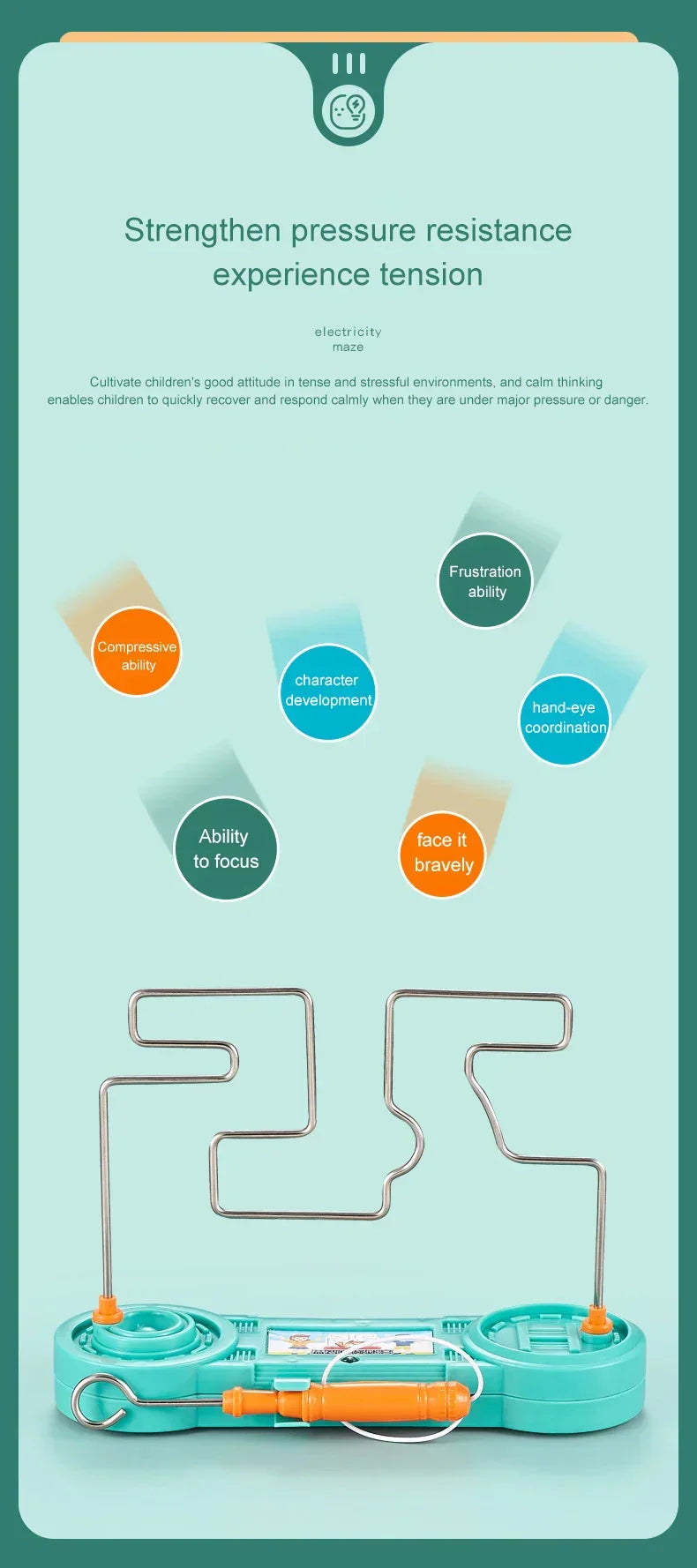 Elektriskt labyrintspel – rolig utmaning med ljus & ljud