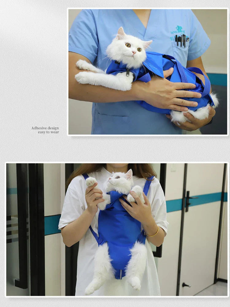 Kattväska med sele – bärbar transportväska för veterinär & resa