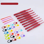 Virknålar med silikongrepp – set för virkning & stickning