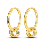 Eleganta örhängen – hoops med stjärnor, månar & pärlor