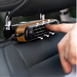 Bilsätesfläkt för Nackstöd | Portabel Luftcirkulationsfläkt med USB-Laddning & Justerbar Vindstyrka