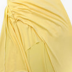 Sommarklänning – axelbandslös festklänning med slits