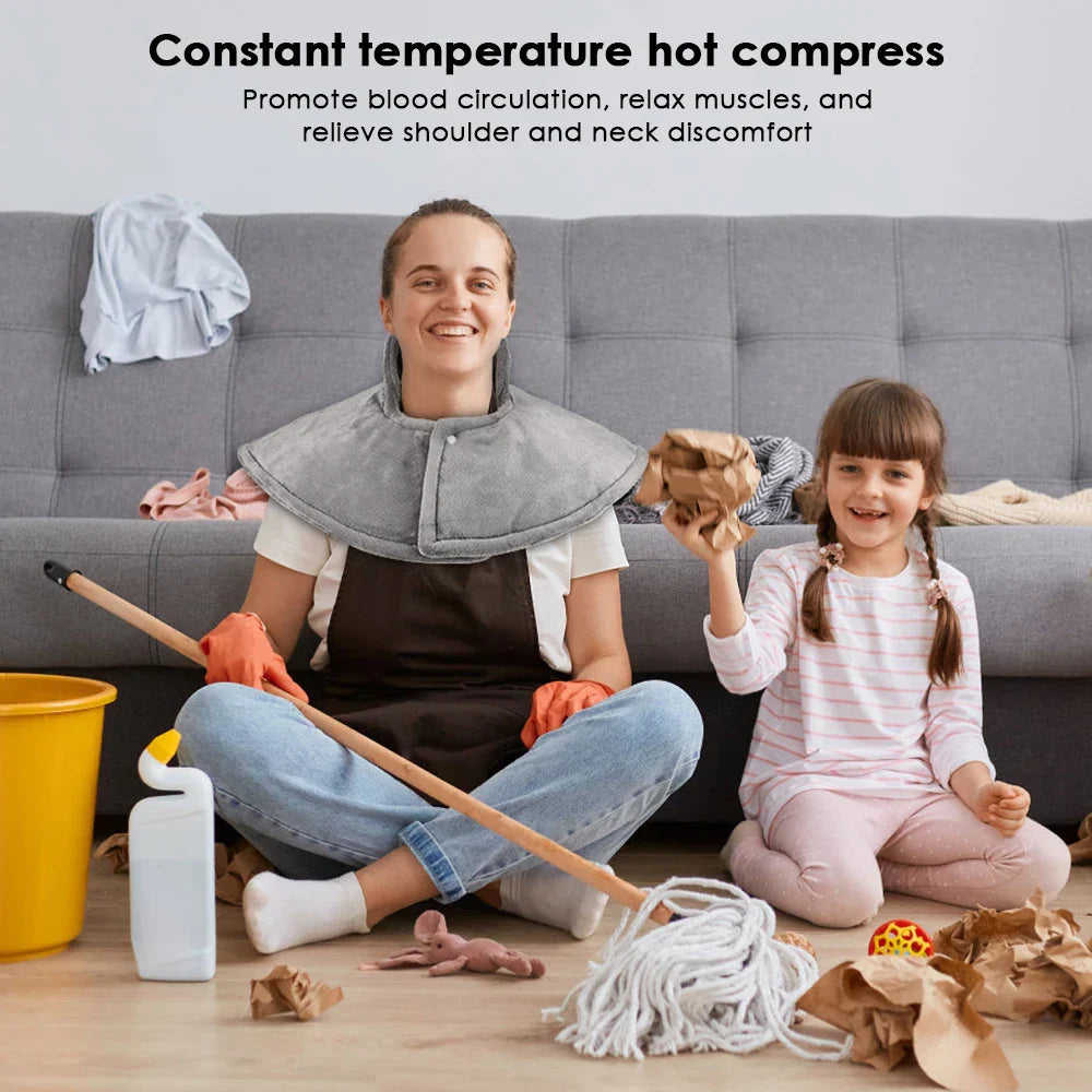 Sähköinen lämmitystyyny niskaan ja hartioihin