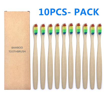 BambuTandborste™ – 10-pack Naturliga Tandborstar
