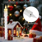 LED stearinljus med timer & fjärrkontroll – fladdrande låga