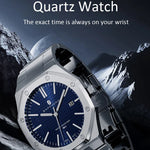 Herrklocka – rostfritt stål & datumvisning