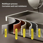 Kylpyhuoneen kulmahylly imukupilla – ilman porausta