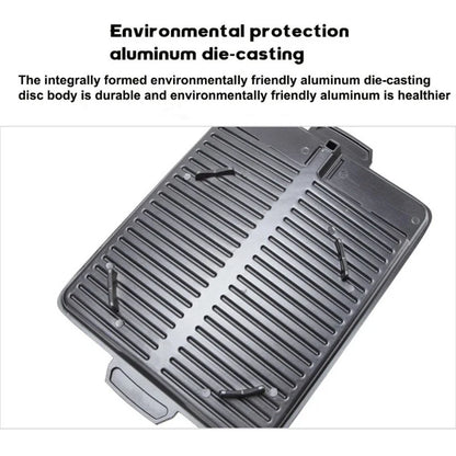 Rektangulär grillplatta – non-stick 32x26 cm för gasolspis