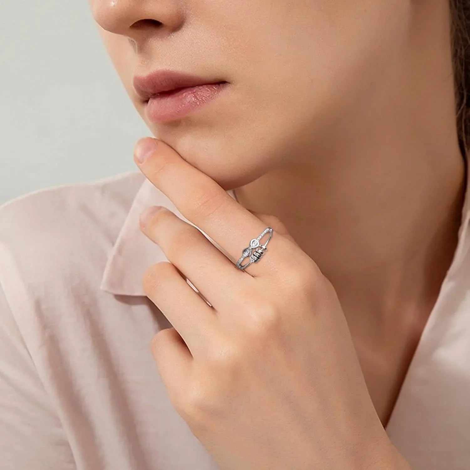 Snurrpärla ring – mot oro