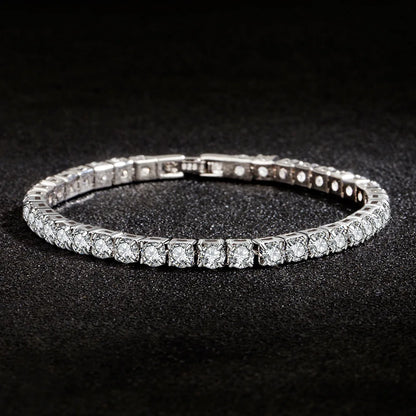 Armband Elvira (tennisarmband 4 mm med zirkoner)