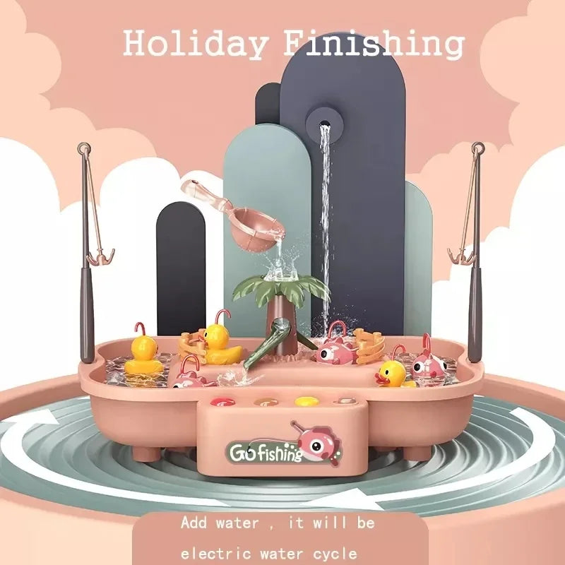 Elektrisk fiskespill med musikk og lys – 21 interaktive lekeelementer 