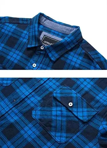 Oversize Herrskjorta – lätt jacka i bomull & flanell med fickor