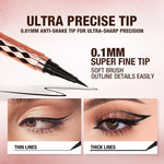 Vannfast eyeliner – svart flytende eyeliner, langvarig