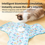 Interaktiv kattleksak – gömma & söka mus med fjäder & ljud