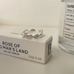 Ring Sanna (handgjord ring med oregelbundna vattendroppar & korsdesign)
