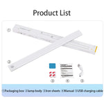 LED skåpbelysning – rörelsesensor nattlampa USB laddbar