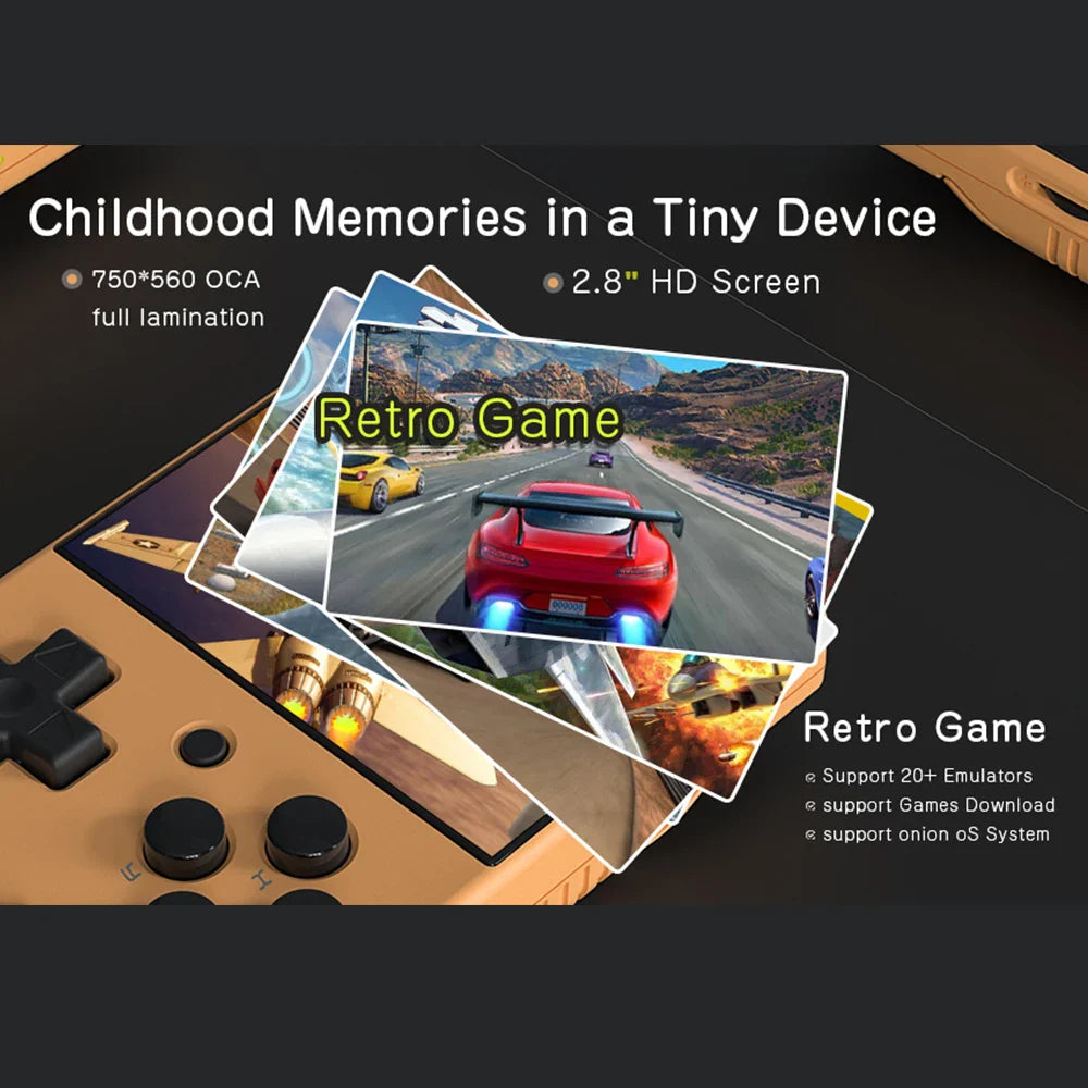 RetroPlay Mini V4 – handhållen retro spelkonsol 2,8” skärm