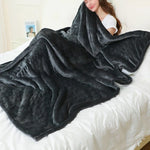 Smart Elektrisk Filt – Flanell och Lammskinn