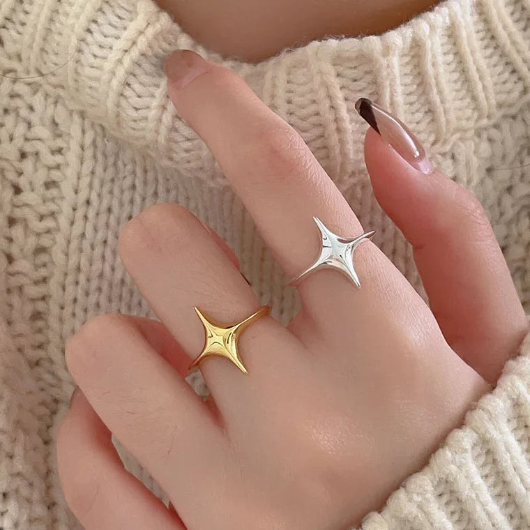 Ring Stella (justerbar ring med stjärndesign – vintage stil)