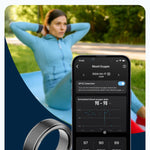 Smart ring – hälsomätning & sportläge, vattentät