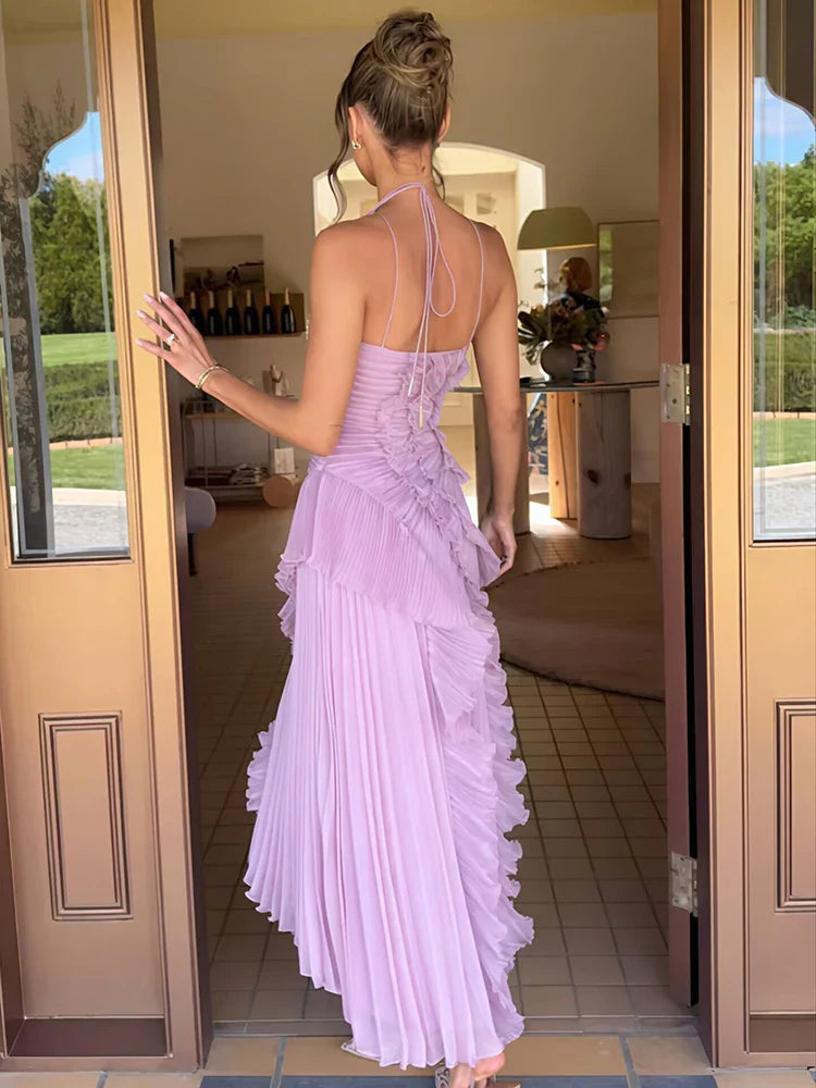 Elegant Off-Shoulder klänning – Öppen Rygg