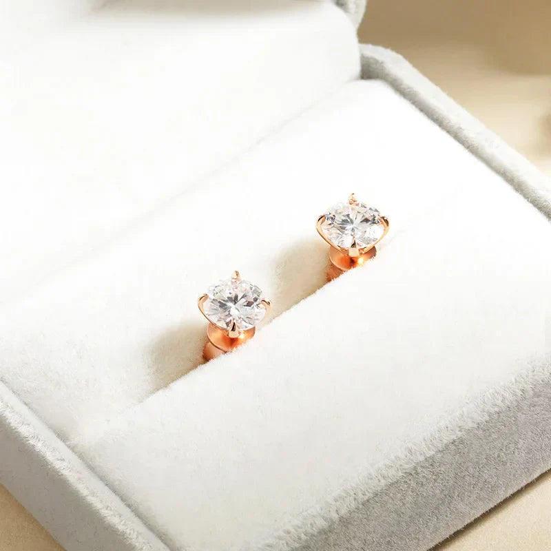 Örhängen Josefin (roséfärgade örhängen med gnistrande stenar 0,2–3 ct)