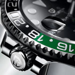 Lyxig herrklocka – mekanisk automat med safirglas