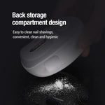 Elektrisk nagelklippare med ljus – automatisk nageltrimmer