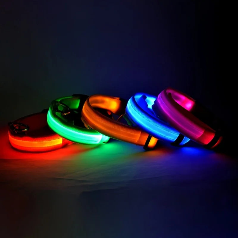 LysTass™ - LED Lysande Hundhalsband & Koppel
