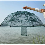 Fiskefälla – hopfällbart nät med 4–24 ingångar