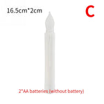 LED kyrkljus – spetsiga batteridrivna ljus för jul & högtider (1–4 st)