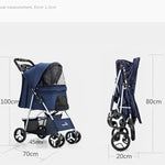 Hund- & kattvagn hopfällbar