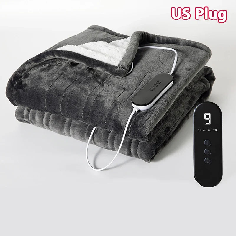 Smart Elektrisk Filt – Flanell och Lammskinn